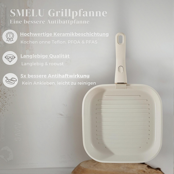 SMELU™ Keramische Antihaft-Grillpfanne 26cm