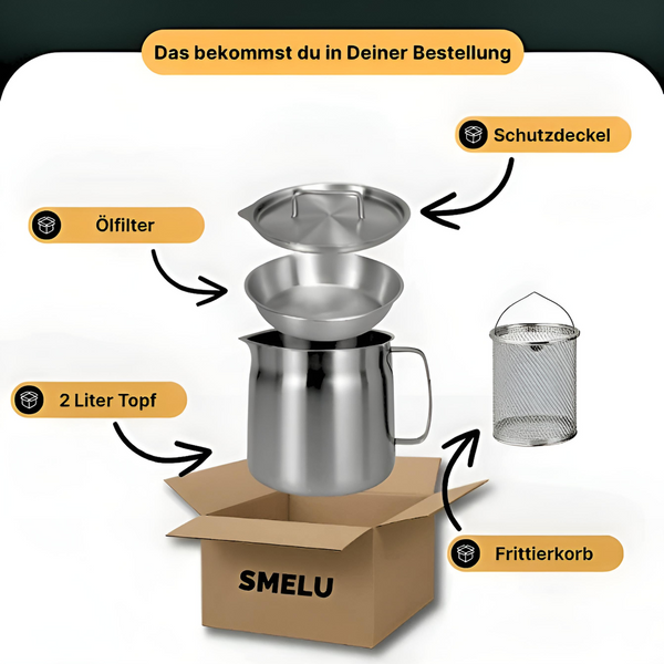 SMELU™ Edelstahl Frittier-Topf