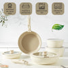 CookingSmelu™ 11-teiliges Keramik-Pfannenset